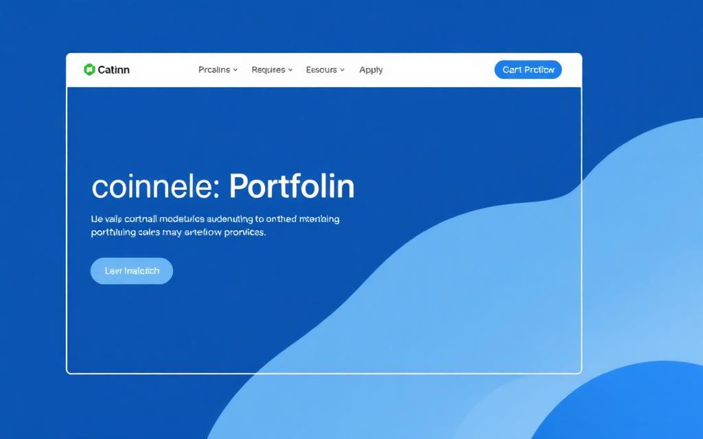 Preview of a clean blue and white personal portfolio website layout
